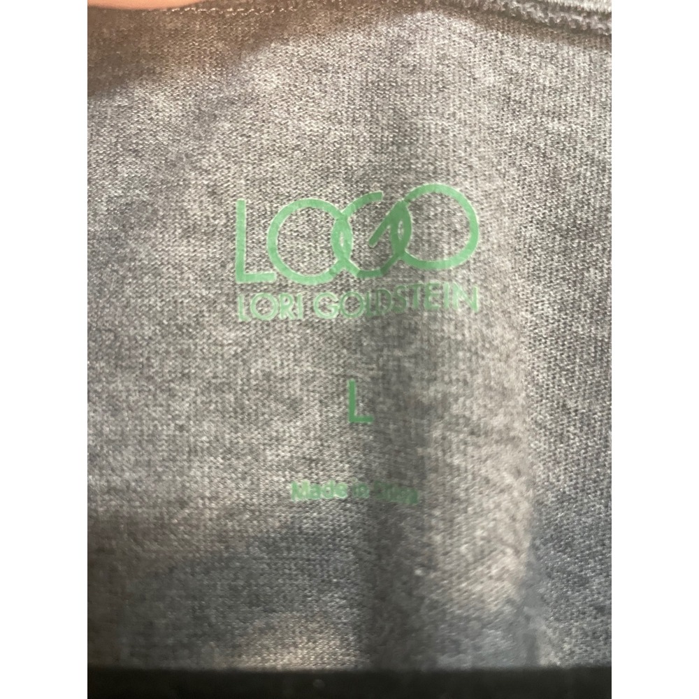Logo Lori Goldstein, Sweater Vest,‎ Grey, Women's L - Picture 5 of 6